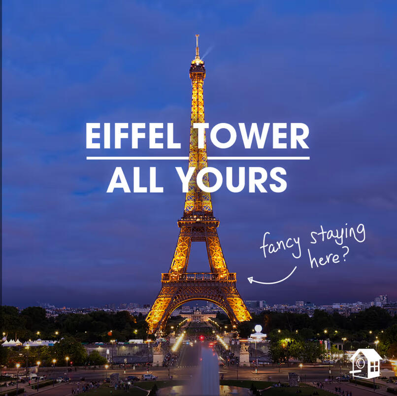 HomeAway Eiffel Tower Apartment Campaign HomeAway - Eiffel Tower - EUFA Parternship